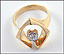 Freeform Diamond Ring in 14K Yellow Gold THUMBNAIL