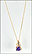 Amethyst Necklace in 14K Yellow Gold THUMBNAIL
