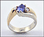 Tanzanite Ring in 14K Two-Tone Gold THUMBNAIL