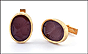 Carnelian Intaglio Cufflinks in 14K Yellow Gold THUMBNAIL