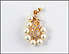 Pearl and Diamond Pendant in 14K Yellow Gold THUMBNAIL