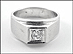 Men's Diamond Band in 14K White Gold THUMBNAIL
