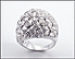 Diamond Dome Ring in 14K White Gold THUMBNAIL
