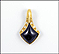 Onyx Pearl Single Earring Enhancer in 18K Yellow Gold THUMBNAIL