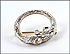 Filigree Circle Diamond Pin in 14K Two-Tone Gold THUMBNAIL