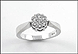 Diamond Cluster Ring in 18K White Gold THUMBNAIL