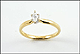 Diamond Solitaire Marquise Cut Ring in 14K Yellow Gold THUMBNAIL