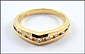 Channeled Diamond Ring in 14K Yellow Gold THUMBNAIL