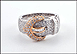 Diamond Buckle Ring in 14K White Gold THUMBNAIL
