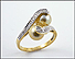 Pistachio Pearl Ring in 10K Yellow Gold THUMBNAIL