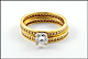 Wedding Set .45 ct., I1-I Color Diamond in 14K Yellow Gold THUMBNAIL