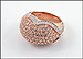 Diamond Dome Ring in 14K Rose Gold THUMBNAIL