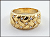 Diamond Basket Weave Ring in Yellow Gold THUMBNAIL