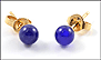 Lapis Earrings in Yellow Gold THUMBNAIL