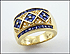 Sapphire Band in 14K Yellow Gold THUMBNAIL