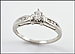 Diamond Engagement Ring in Platinum THUMBNAIL