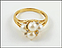 Pearl Cluster Ring in 14K Yellow Gold THUMBNAIL