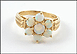 Opal Cluster Ring in 10K Yellow Gold THUMBNAIL