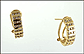 J Hoop Diamond Earrings in 14K Yellow Gold THUMBNAIL