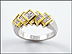 Diamond Ring in 14K Yellow Gold and Platinum THUMBNAIL