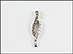 Chocolate and White Diamond Pendant in 14K White Gold THUMBNAIL