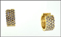Diamond Huggie Earrings in 14K Yellow Gold THUMBNAIL