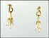 Freshwater Pearl Dangle Earrings in 14K Yellow Gold THUMBNAIL