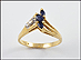 Sapphire Ring in 14K Yellow Gold THUMBNAIL