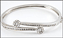 Diamond Bangle Bracelet in 14K White Gold THUMBNAIL