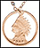 Indian Head Cent, with rim THUMBNAIL