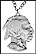 Indian Head Nickel, without rim THUMBNAIL