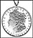 Morgan Dollar, with letters THUMBNAIL