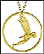 Sacagawea Dollar Eagle, with rim THUMBNAIL