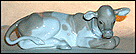 Cow, Lladro Figurine  #4680 THUMBNAIL