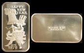 Happy New Year 1976' Art Bar by Madison Mint. THUMBNAIL