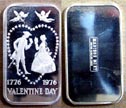 Valentine's Day 1976' Art Bar by Madison Mint. THUMBNAIL