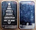 Merry Christmas 1985' Art Bar by National Mint. THUMBNAIL