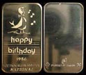 Happy Birthday 1986' Art Bar by National Mint. THUMBNAIL
