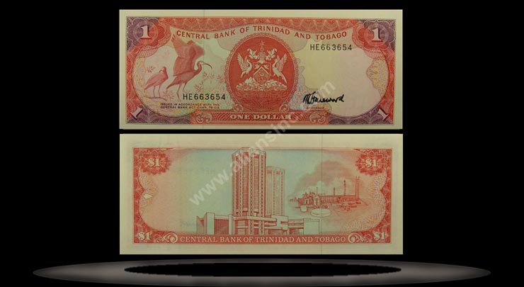 Trinidad & Tobago Banknote, 1 Dollar, ND (1985), P#36c MAIN