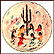 Saguaro Dance Collector Plate by Ted DeGrazia THUMBNAIL