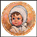 Snow Puff Collector Plate by Charlotte Becker THUMBNAIL
