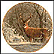 Winter Whitetail Collector Plate by Bruce Miller THUMBNAIL