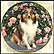 Floral Portrait Collector Plate by Edward Aldrich THUMBNAIL