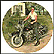 Elvis On His Harley Collector Plate by Bruce Emmett THUMBNAIL