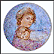 Abby And Lisa Collector Plate by Edna Hibel THUMBNAIL