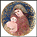 And Unto Us A Child Is Given Collector Plate by Edna Hibel THUMBNAIL