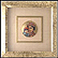 Motif C - mini - framed Collector Plate by Edna Hibel THUMBNAIL