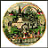Rainbow Wedding Collector Plate by Jane Wooster Scott THUMBNAIL