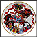 Patchwork Prancer Collector Plate by Maureen Drolak-Jensen THUMBNAIL