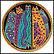 Santa Fe Feline Collector Plate by Laurel Burch THUMBNAIL